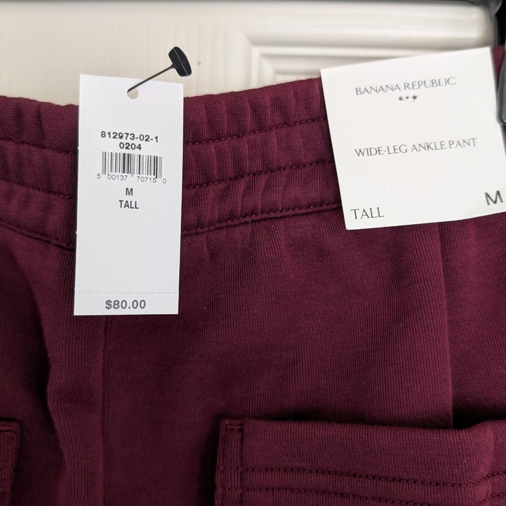 Banana Republic Weekender Wide-Leg High Rise Ankle Pants - Women's M Tall